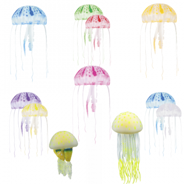 AQUATOP Multicolor Vibrant Jellyfish Decor